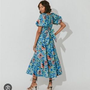 Cleobella Blue Floral Maxi Dress